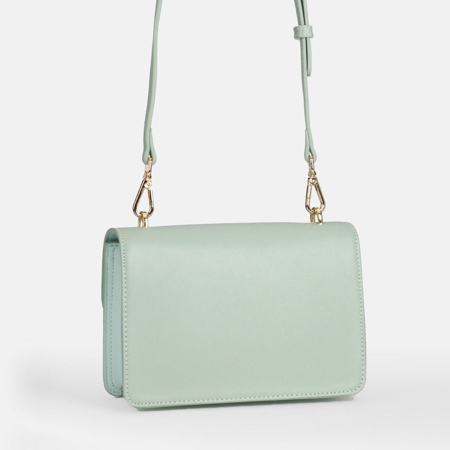1036 - 567 - 474gFair produzierte Handtasche Tricolor Pitea in aqua shades/gold von Seidenfelt - Wildflowers