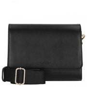 1031 - 588 - 01gFair produzierte mittelgroße Tasche mit Umhängeriemen Tolita Midi Crossbag von Seidenfelt schwarz - WildflowersSchwarz