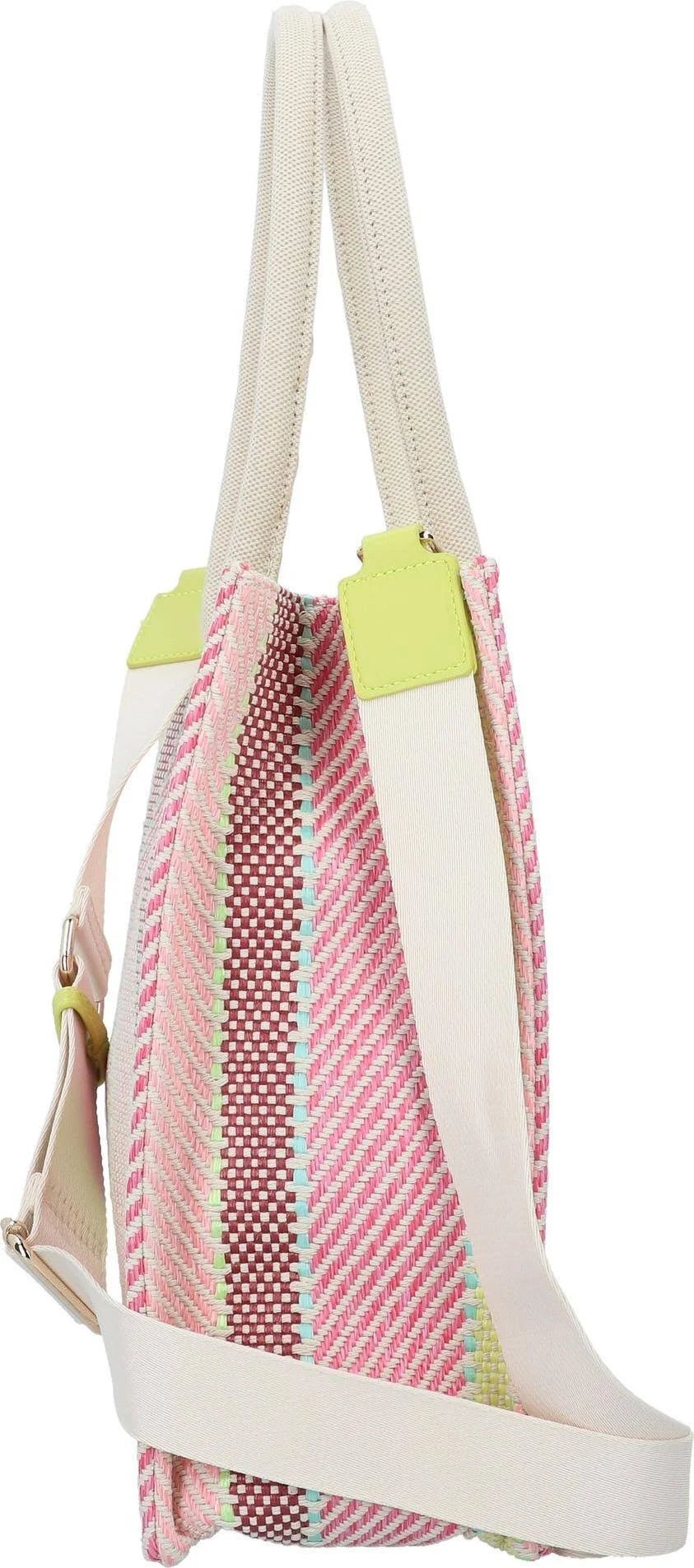 1054 - 595Fair produzierter Shopper Seidenfelt Hulu Bunt gestreift - WildflowersBunt