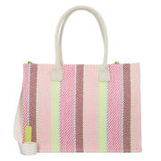 1054 - 595Fair produzierter Shopper Seidenfelt Hulu Bunt gestreift - WildflowersBunt