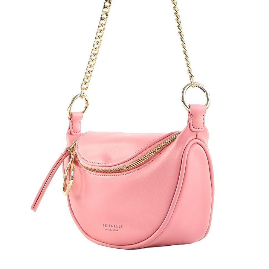 1025 - 283_281gFair produzierter, sportlicher Crossbody Bag Skien von Seidenfelt - Wildflowersbubble gum/gold