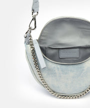 1025 - 283 - 345gFair produzierter, sportlicher Crossbody Bag Skien von Seidenfelt - Wildflowersblue denim