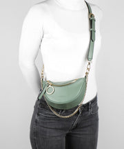 1025 - 283Fair produzierter, sportlicher Crossbody Bag Skien von Seidenfelt - Wildflowersaqua mint/gold