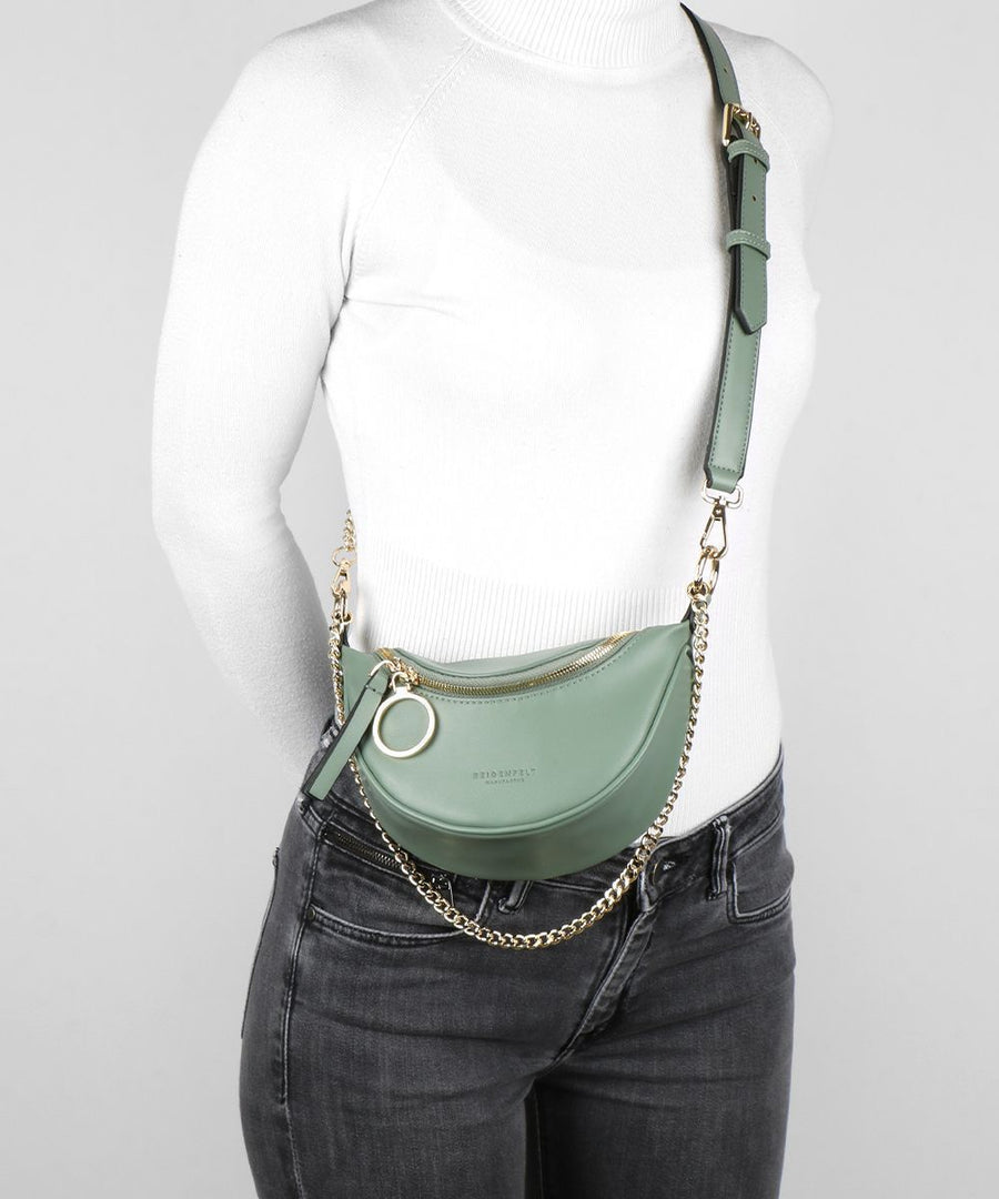 1025 - 283Fair produzierter, sportlicher Crossbody Bag Skien von Seidenfelt - Wildflowersaqua mint/gold