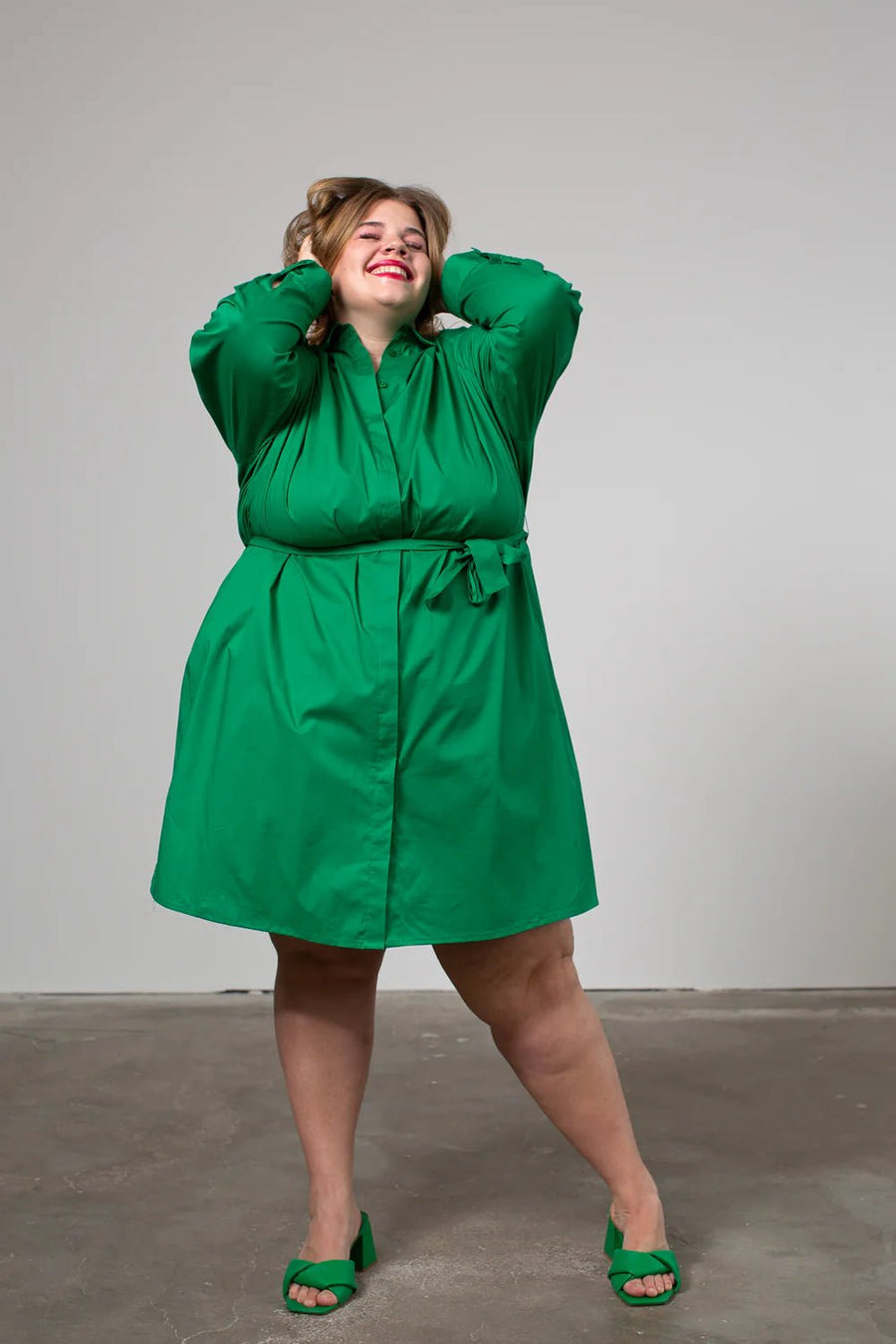 Hemdkleid in Grün Michelle Chlench - Wildflowers44/46 (1 - 2)Green