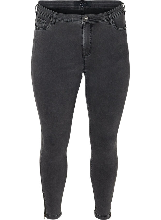 J10181AKurzgröße Jeans grau Denim Skinny Jluna Zizzi - Wildflowers44/30"Grau