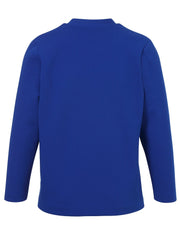 663864Blauer Blazer mit 3 Knöpfen Via Appia Due - Wildflowers44Blau