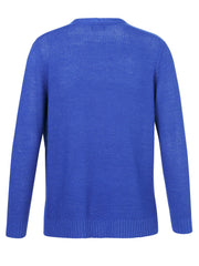 Blauer Glitzer Cardigan Via Appia Due - Wildflowers44Blau