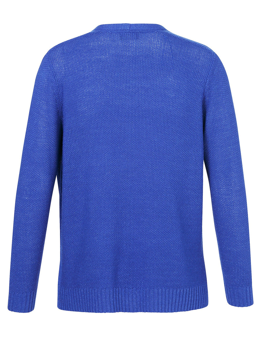 Blauer Glitzer Cardigan Via Appia Due - Wildflowers44Blau