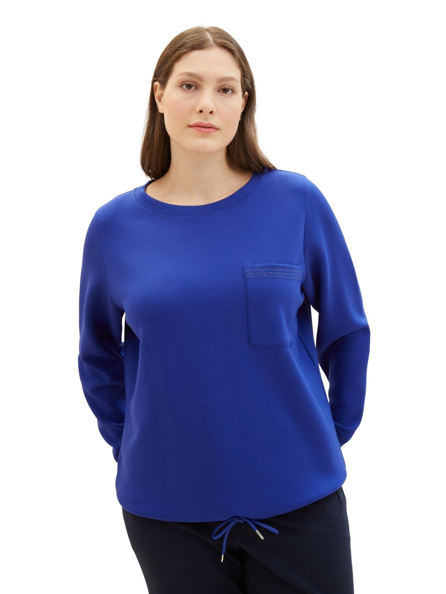 1040050Blaues Sweatshirt Scuba - Wildflowers44Blau