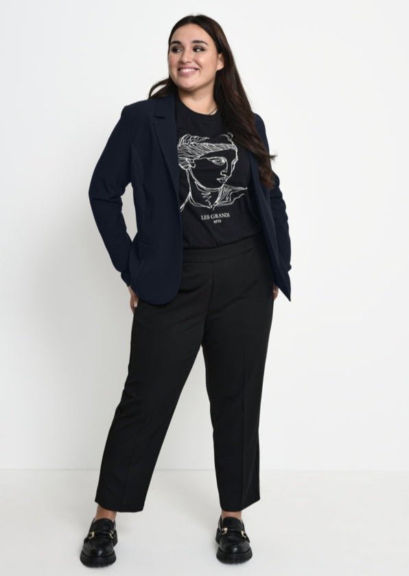 10580024Dunkelblauer Blazer Jia - Wildflowers46Dunkelblau