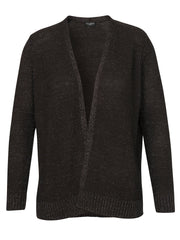 663401Dunkelgrauer Glitzer Cardigan Via Appia Due - Wildflowers44Dunkelgrau