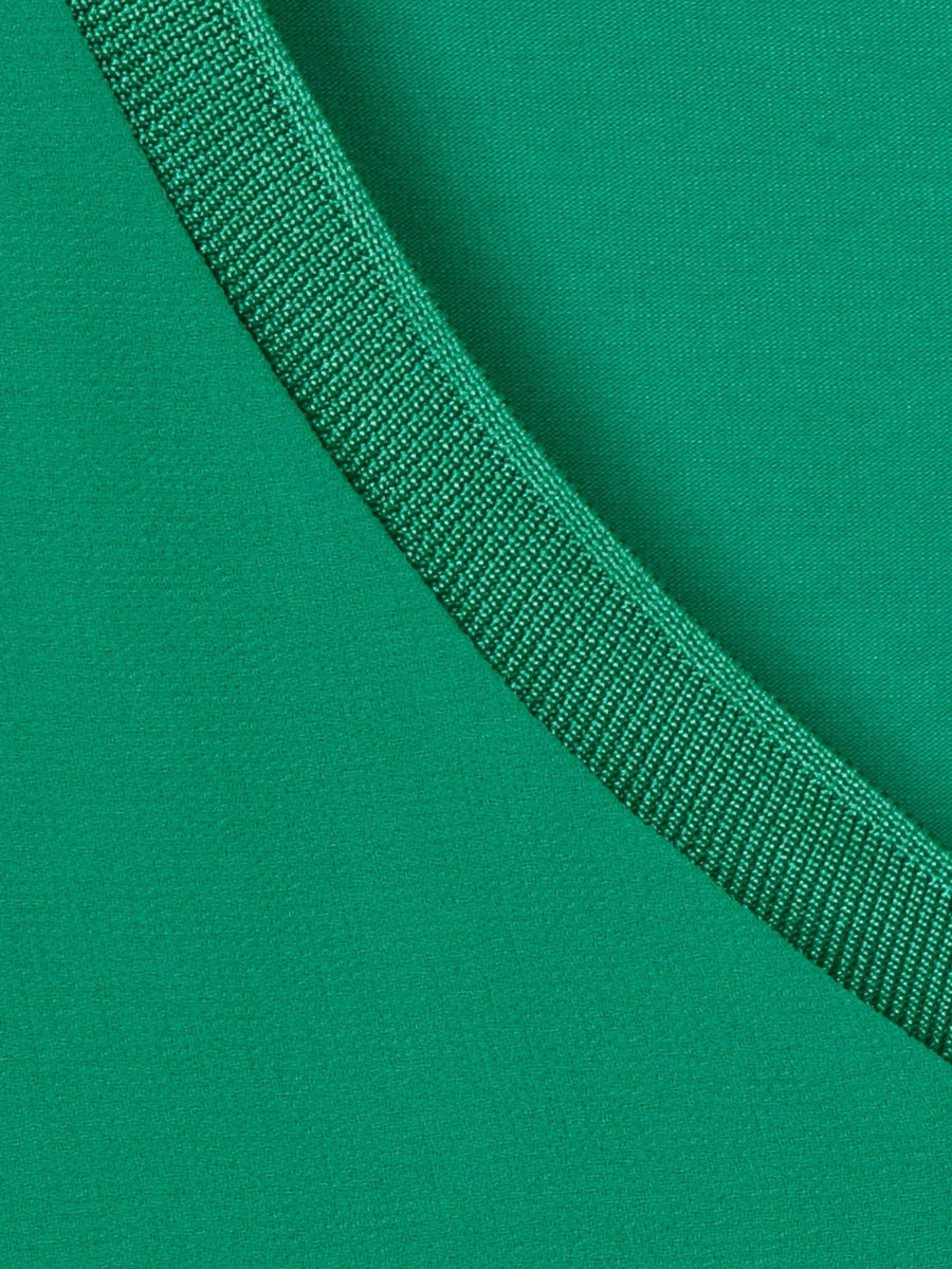 2306216Grüne Bluse mit durchsichtigen Ärmeln - Wildflowers44Grün