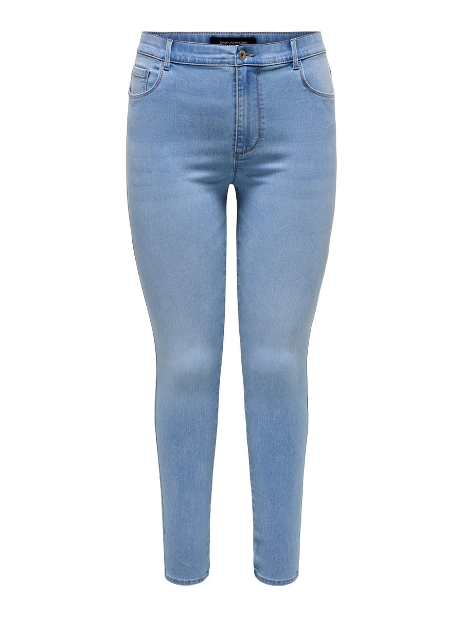 15313220Helle Straight leg Jeans Caraugusta - Wildflowers44Mittelblau