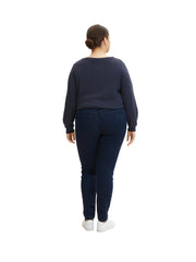 1013516High Waist Skinny Jeans Dunkelblau - Wildflowers46Dunkelblau