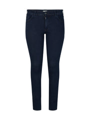 1013516High Waist Skinny Jeans Dunkelblau - Wildflowers46Dunkelblau