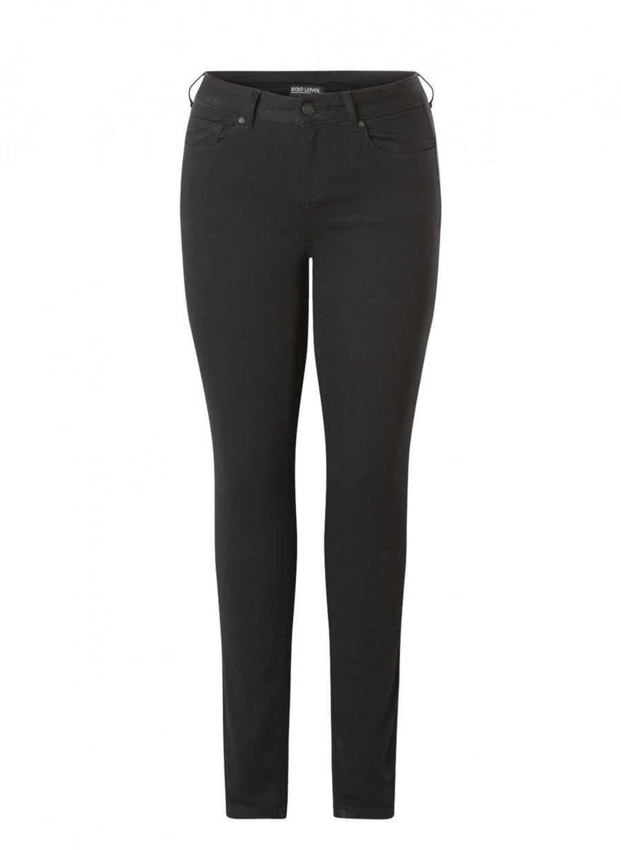 7000007High Waist Skinny Jeans Schwarz - Wildflowers44Schwarz