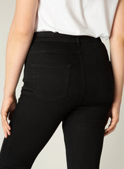 7000007High Waist Skinny Jeans Schwarz - Wildflowers44Schwarz