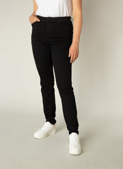7000007High Waist Skinny Jeans Schwarz - Wildflowers44Schwarz