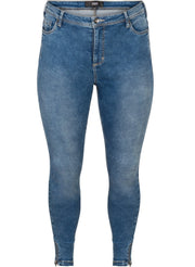 5711285241419Kurzgröße Jeans Mittelblau Skinny Jluna Zizzi - Wildflowers44/30"Mittelblau