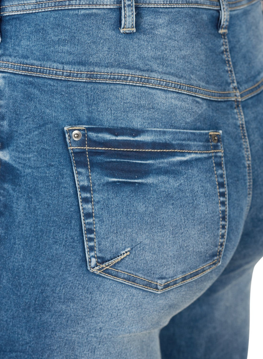 5711285241419Kurzgröße Jeans Mittelblau Skinny Jluna Zizzi - Wildflowers44/30"Mittelblau