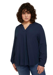 1024916Langarm Bluse Dunkelblau Tom Tailor - Wildflowers46Dunkelblau