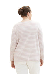 1038827Langarm-Shirt Beige gestreift Tom Tailor - Wildflowers44