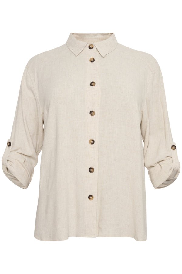 10580875Leinen Bluse langarm Liloa Kaffe Curve - Wildflowers44