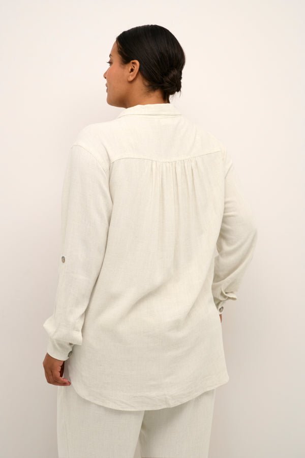 10580875Leinen Bluse langarm Liloa Kaffe Curve - Wildflowers44