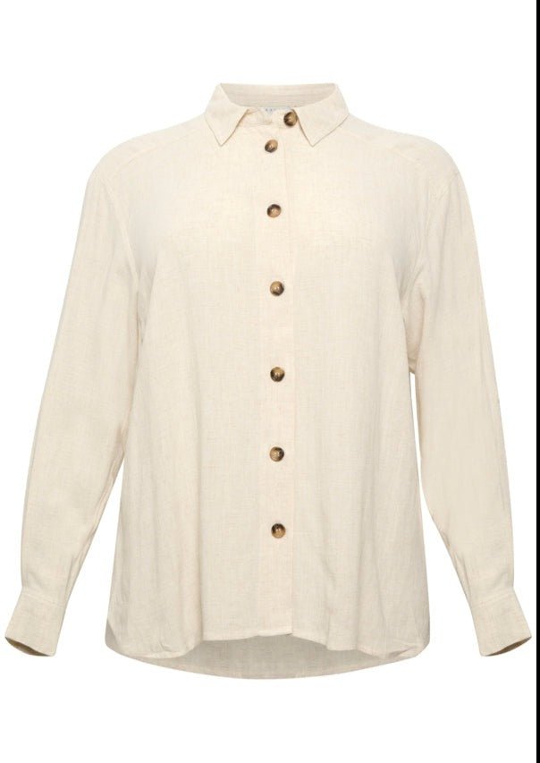 10580875Leinen Bluse langarm Liloa Kaffe Curve - Wildflowers44