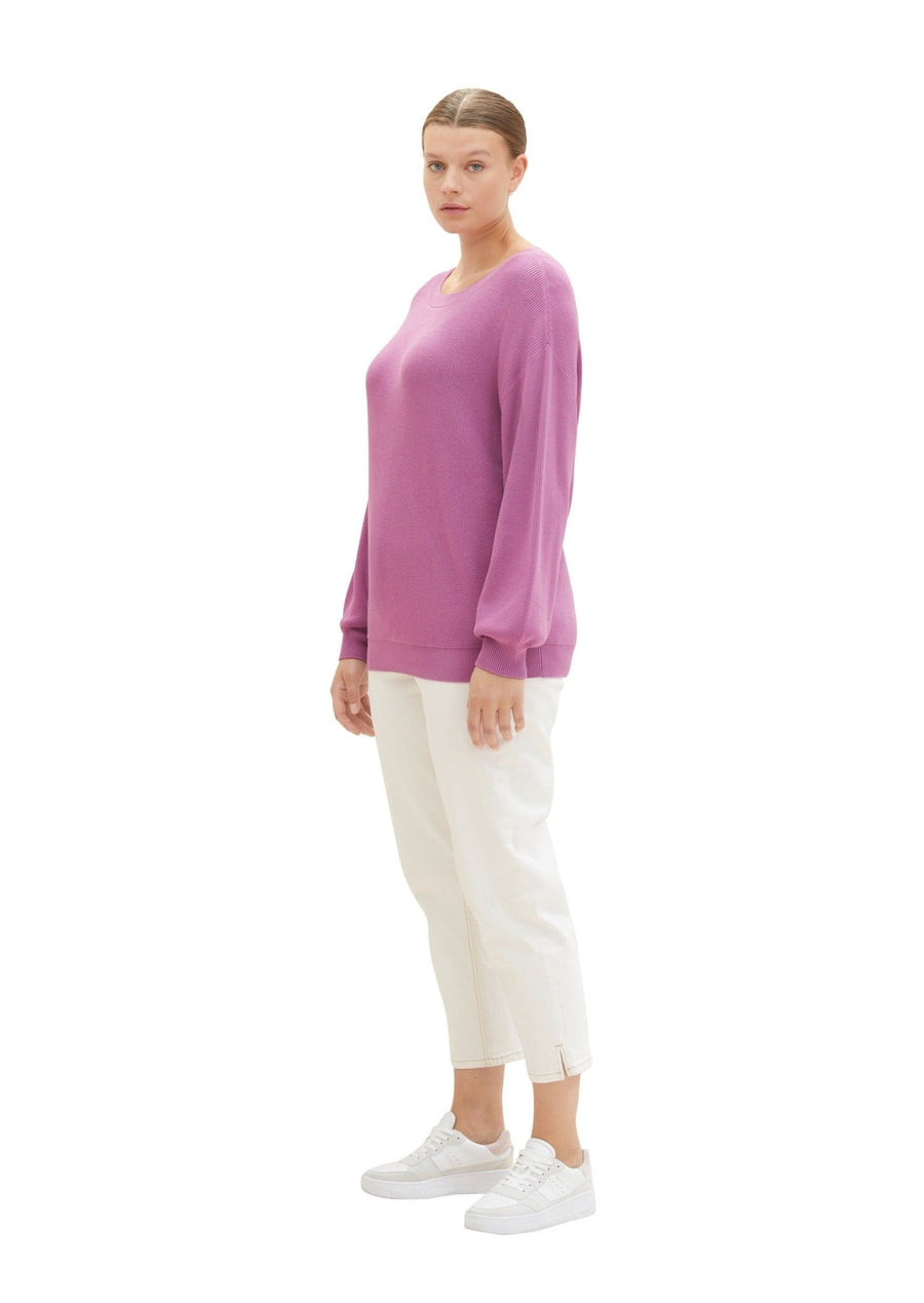 104004176Lila Viskose-Mix Pullover Tom Tailor - Wildflowers44Lila