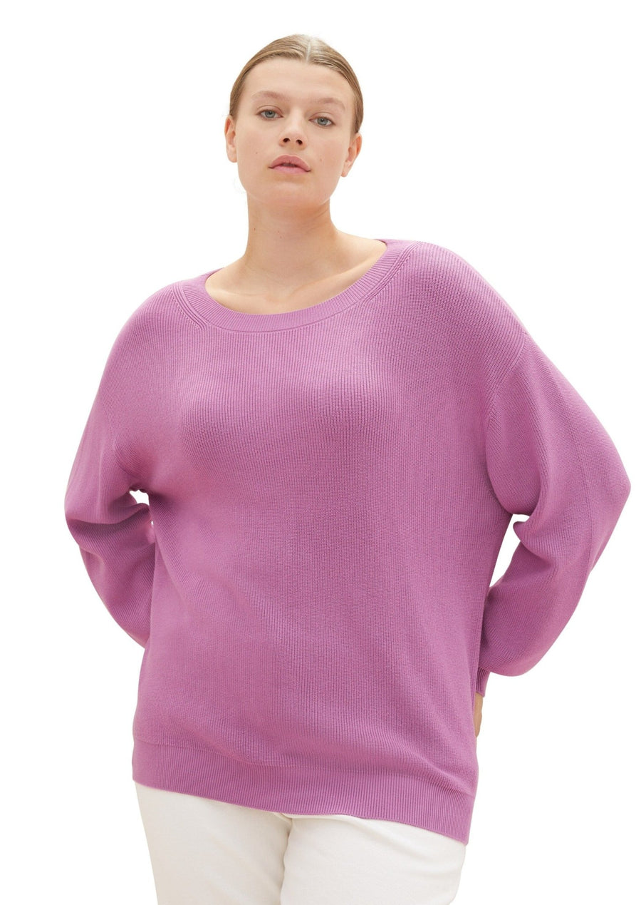 104004176Lila Viskose-Mix Pullover Tom Tailor - Wildflowers44Lila