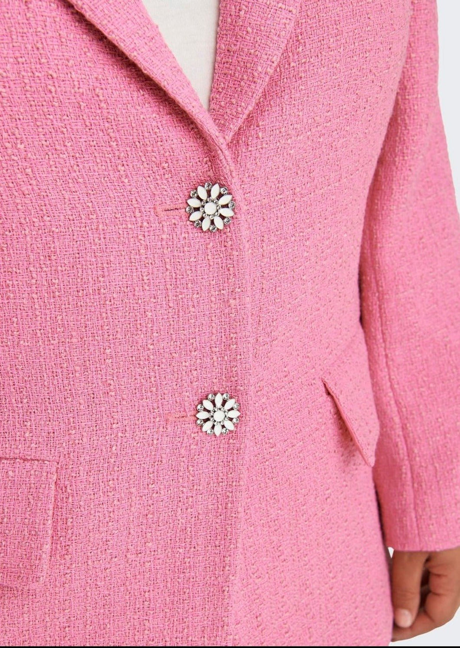 15295486Pinker Bouclé Blazer Carnuan - Wildflowers42