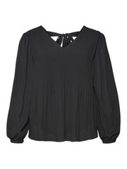 10297195Plissee Bluse Cindy mit Masche - Wildflowers46Schwarz