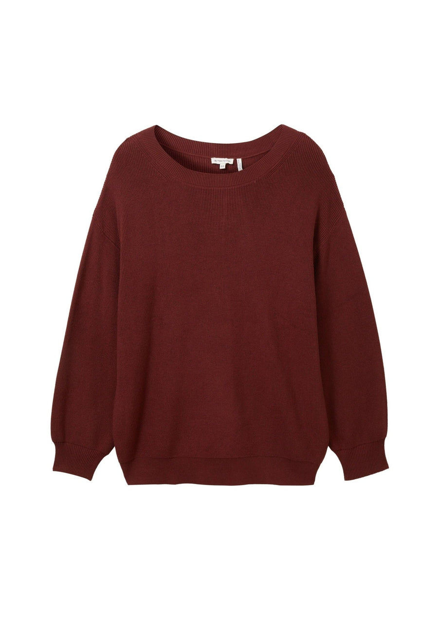 1040041Pullover Tom Tailor Rostbraun - Wildflowers44Rostbraun