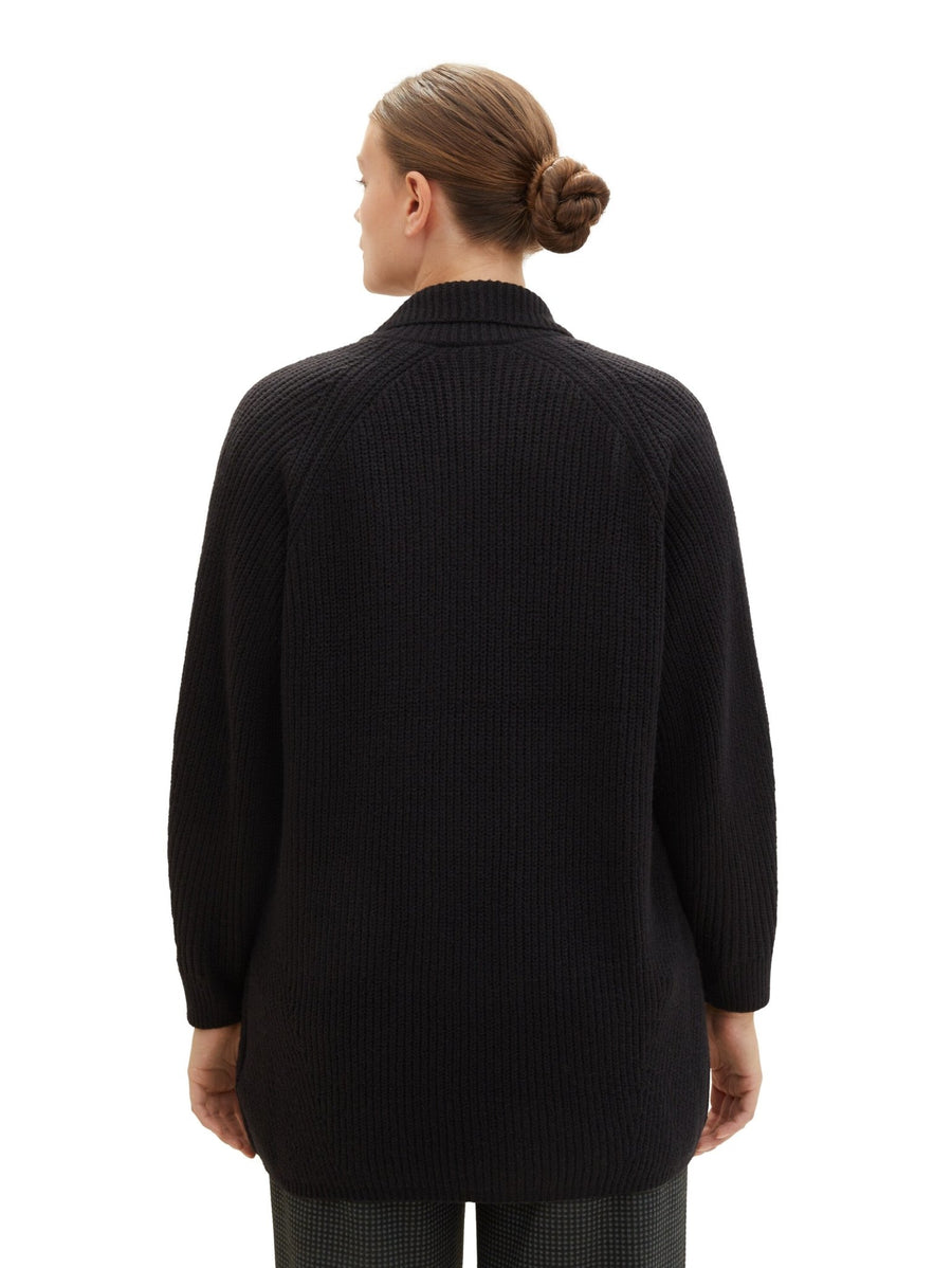 1041168Raglan Cardigan Schwarz - Wildflowers44Schwarz