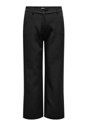 15300118schwarze Gerade geschnitte Hose Lana - Wildflowers42
