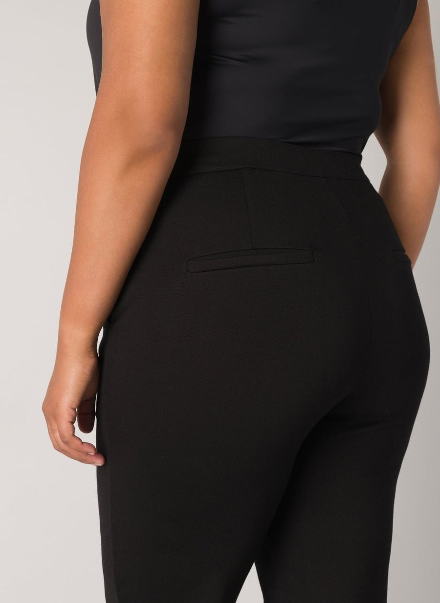 7000081Schwarze Viskose Hose mit schmalen Bein Yoella - Wildflowers44Schwarz