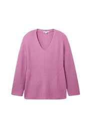 1039919Strickpullover Cozy Rib lila - Wildflowers44Lila