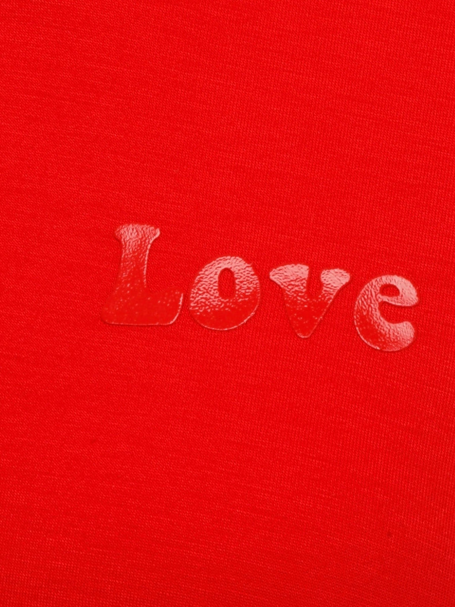 2461710Sweatshirt Love rot Frapp - Wildflowers44Rot