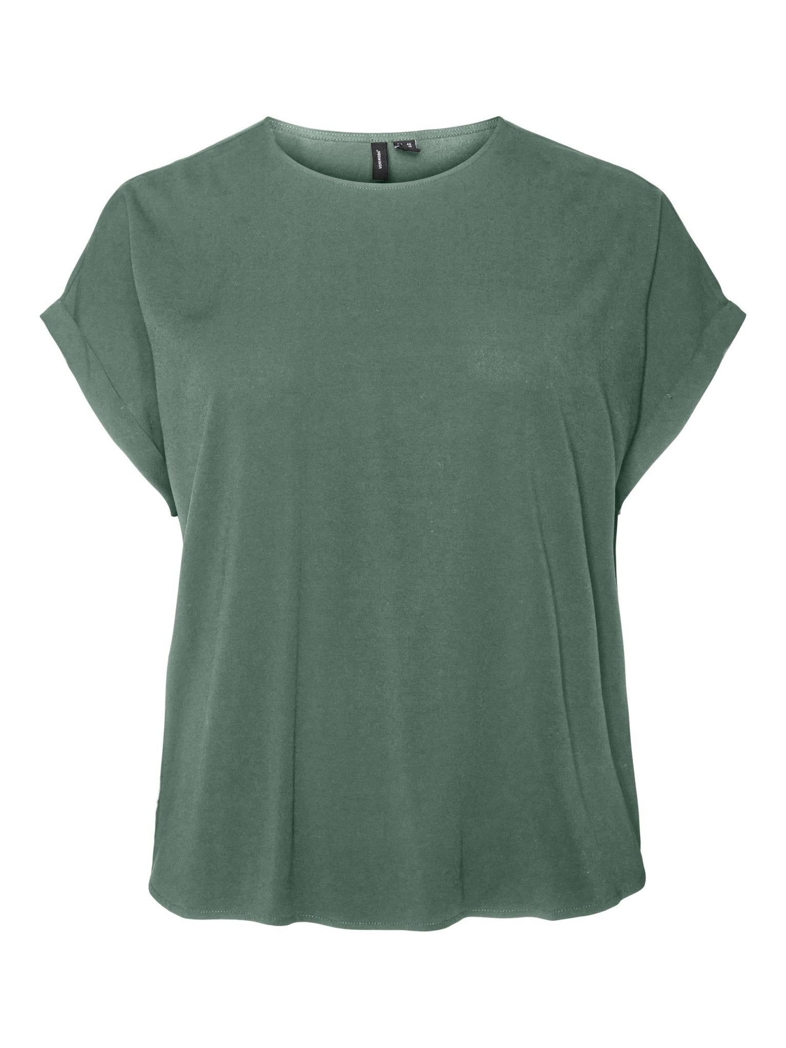 10285451T-Shirt mit Rundhals Ausschnitt Aya Olive - WildflowersS (42/44)Olivgrün