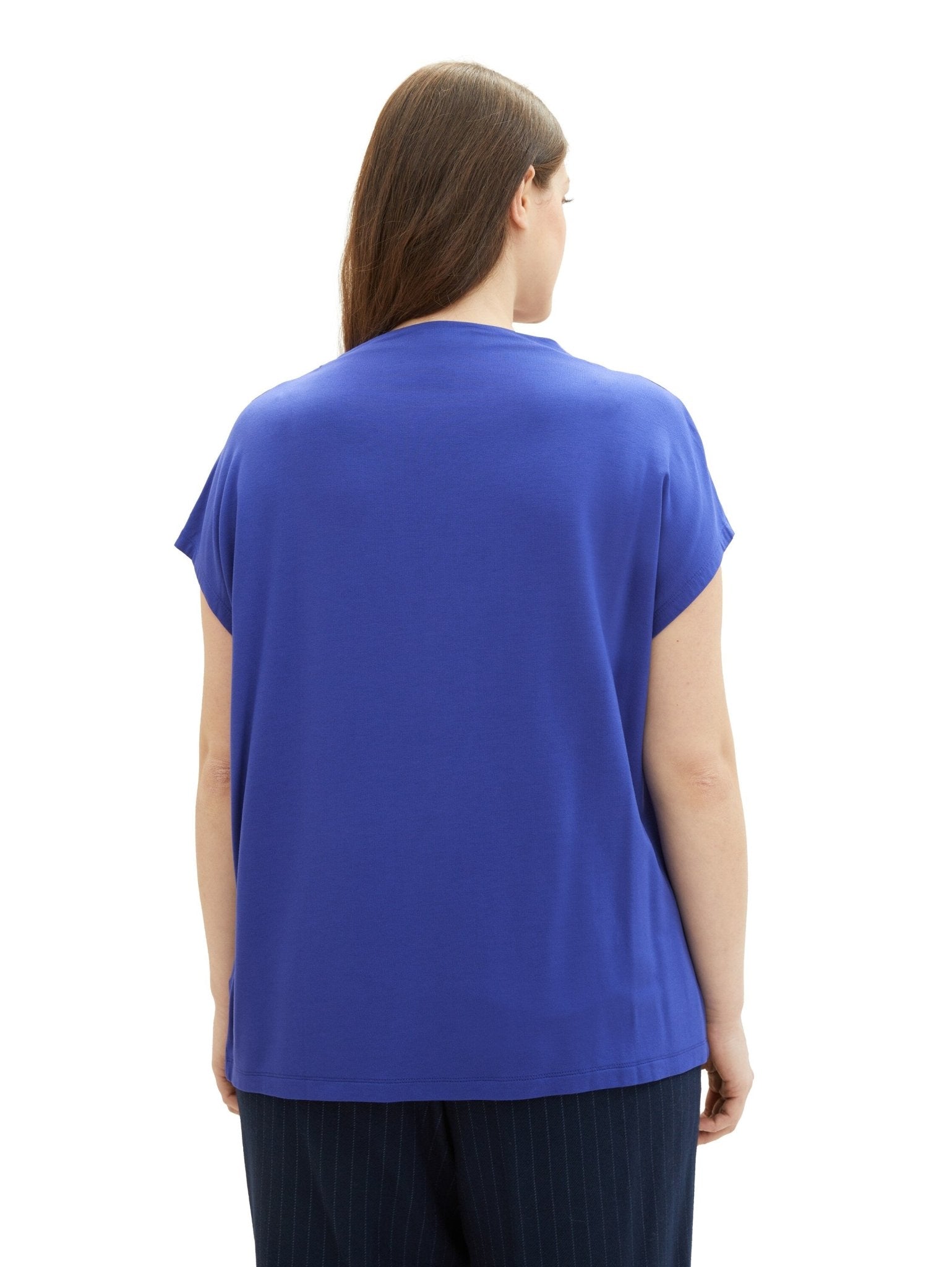 1040059T-Shirt mit Stehkragen Imagine blau - Wildflowers44Blau