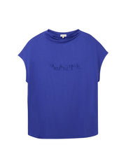 1040059T-Shirt mit Stehkragen Imagine blau - Wildflowers44Blau