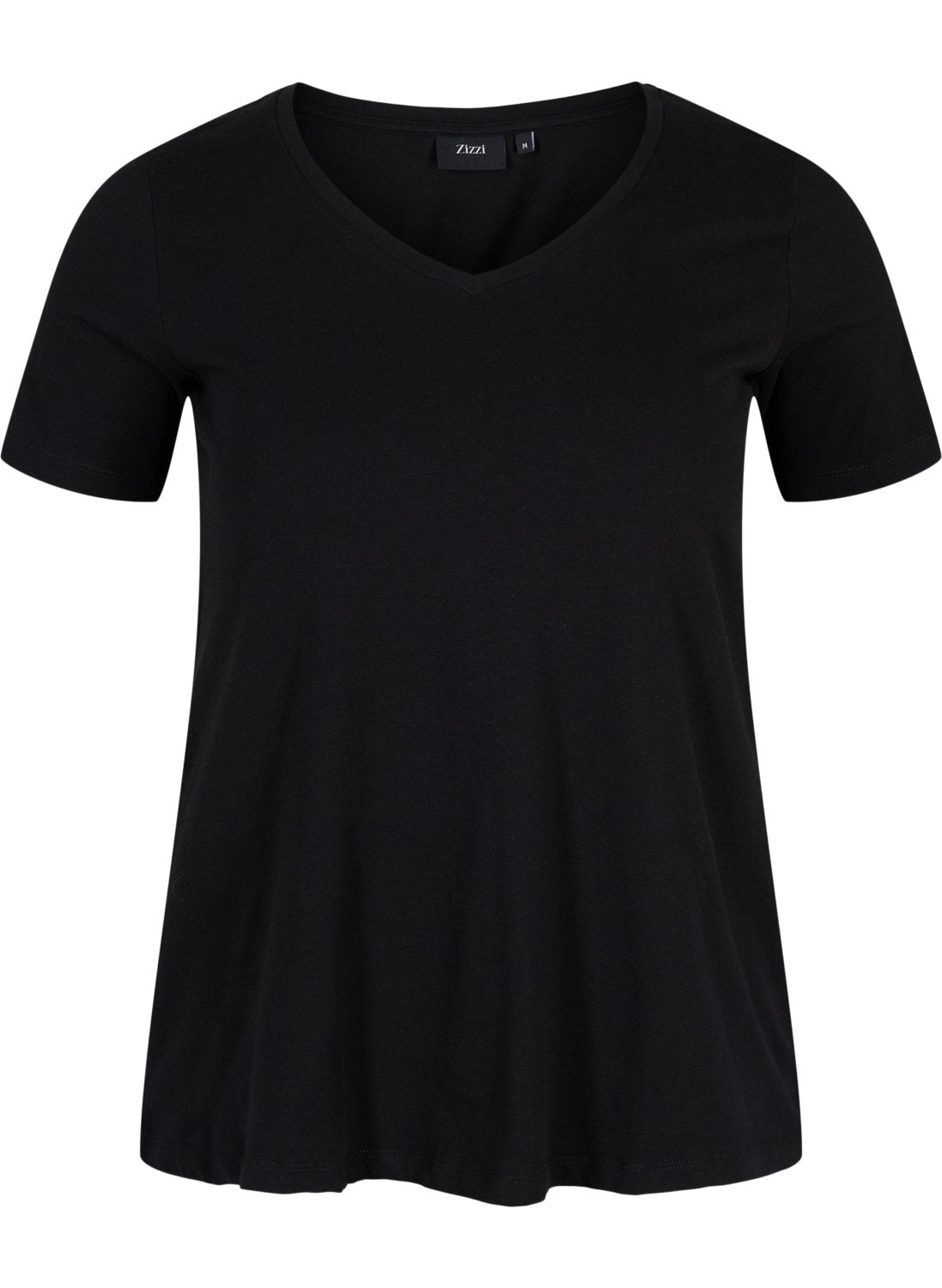 5711287522929T-Shirt mit V-Ausschnitt Hannah Zizzi schwarz - WildflowersS (42/44)