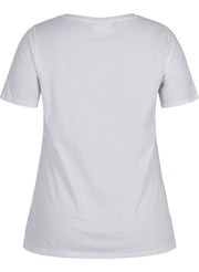 5711287522929T-Shirt mit V-Ausschnitt Hannah Zizzi weiß - WildflowersS (42/44)weiß