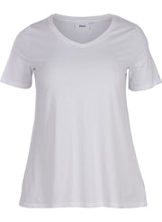 5711287522929T-Shirt mit V-Ausschnitt Hannah Zizzi weiß - WildflowersS (42/44)weiß