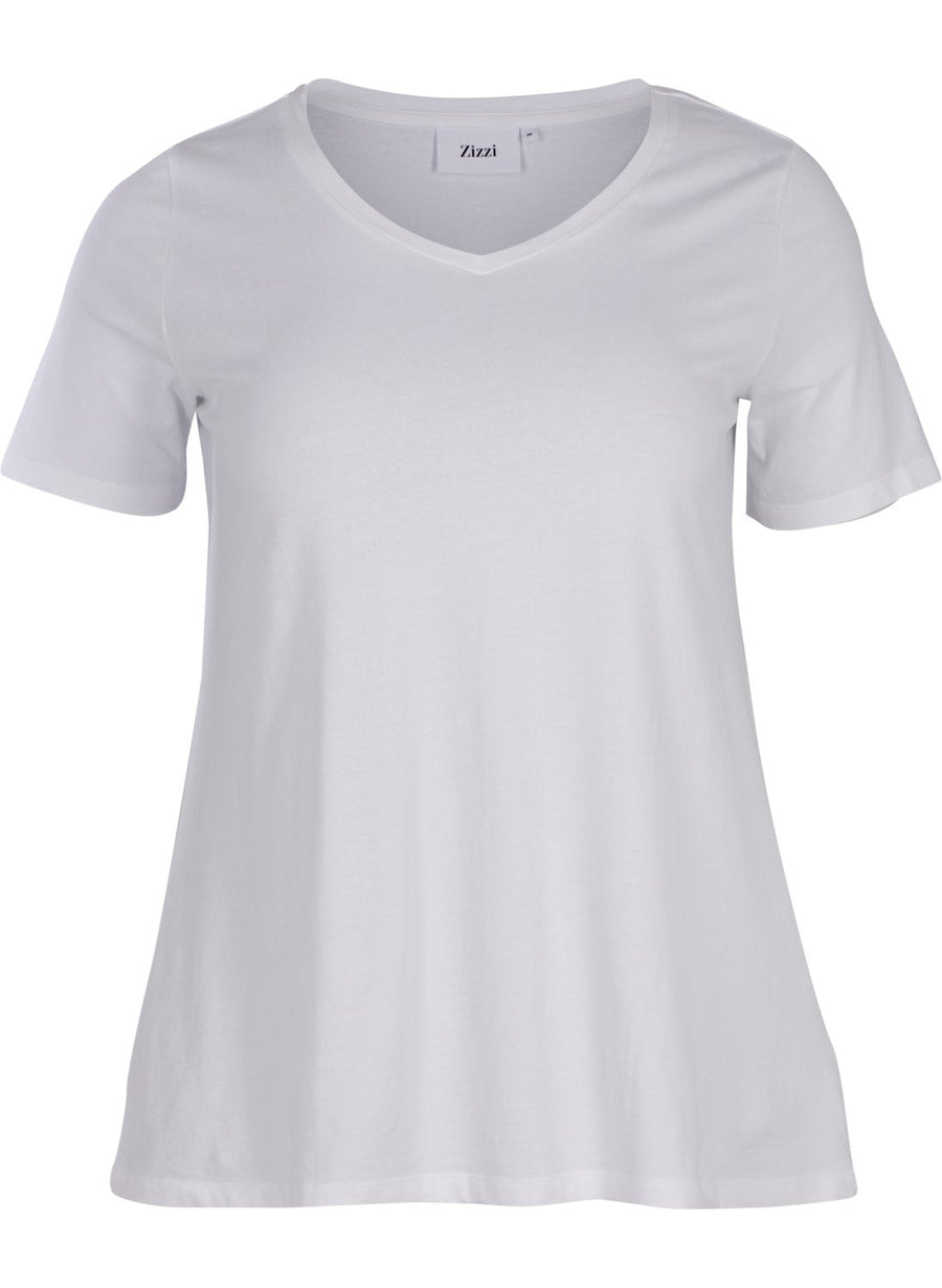 5711287522929T-Shirt mit V-Ausschnitt Hannah Zizzi weiß - WildflowersS (42/44)weiß