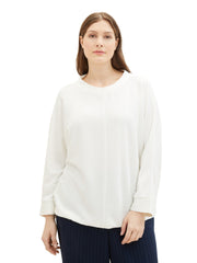 1040057Texturiertes Shirt Weiß Tom Tailor - Wildflowers46Weiß