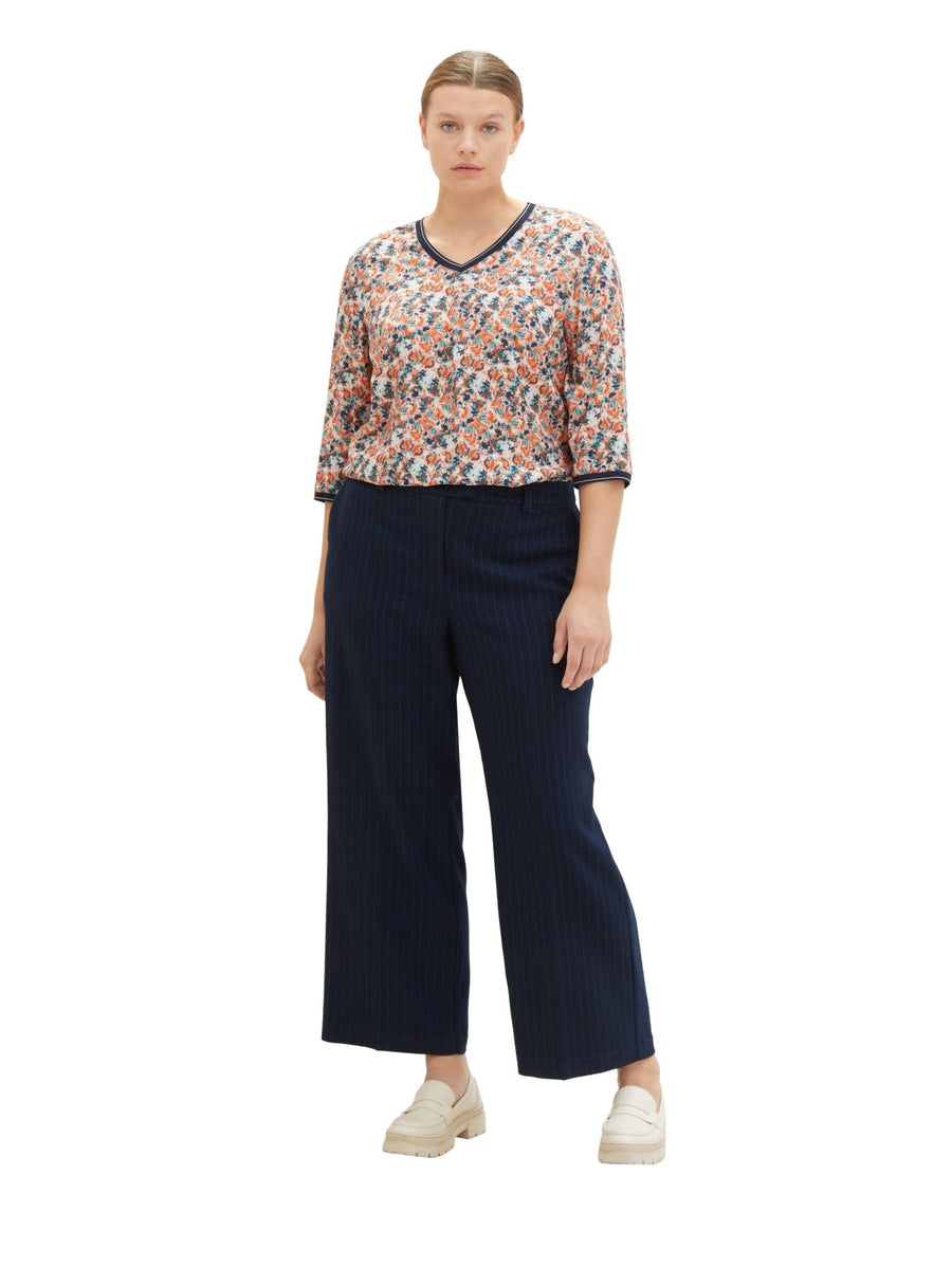 1037086Tom Tailor Shirt mit abstraktem Muster Firework - Wildflowers44