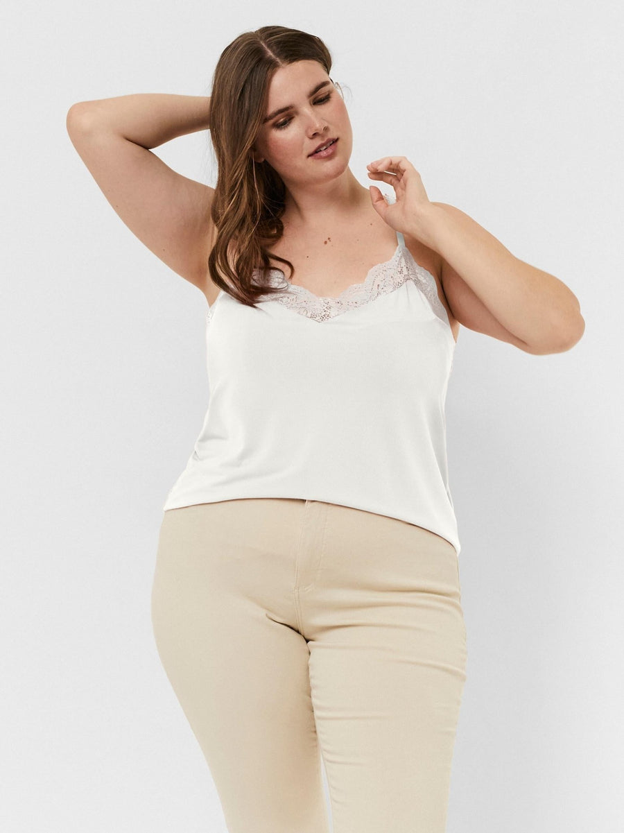 10240783Top mit Spitze Mana - WildflowersS (42/44)Weiß